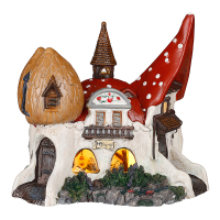 Luville Kersthuisje Efteling | Het grote Kaboutershuis op batterijen | 10 lumen | Warm wit | 17 cm LLU10261