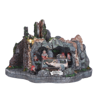Luville Kersthuisje Efteling | Huis van Sneeuwwitje op batterijen | 10 lumen | Warm wit | 15 cm LLU10011