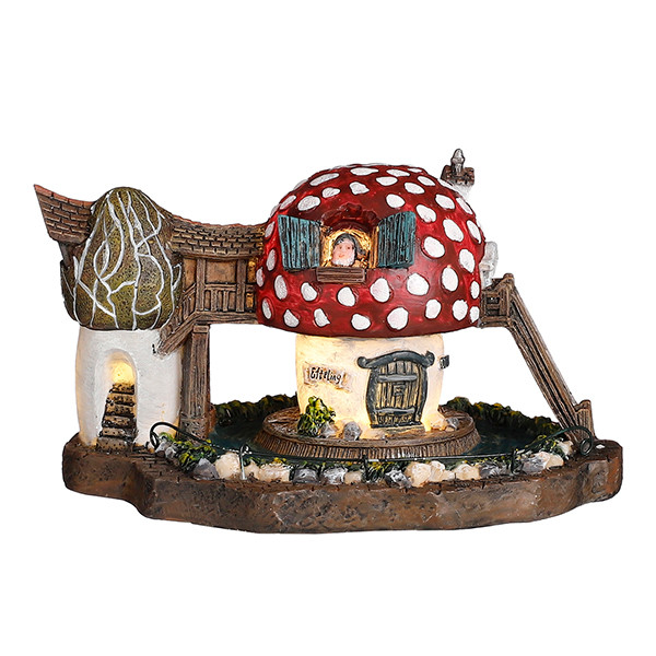Luville Kersthuisje Efteling | Kabouterhuis op batterijen | Warm wit | 7 cm LLU10099 - 1