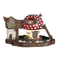 Luville Kersthuisje Efteling | Kabouterhuis op batterijen | Warm wit | 7 cm LLU10099