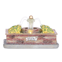 Luville Kersthuisje Efteling | Kikkerfontein op batterijen | 20 lumen | Multicolor | 8 cm LLU10064