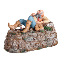 Luville Kersthuisje Efteling | Klein Duimpje en de Reus op batterijen | 15.5 cm LLU10122