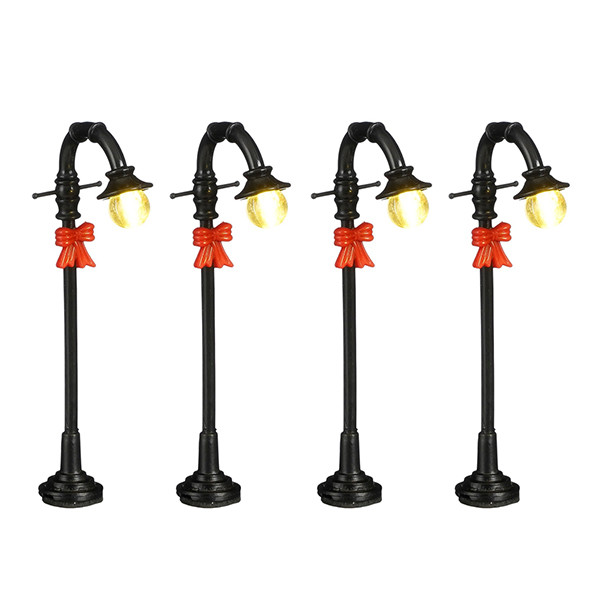Luville Kersthuisje Efteling | Lantaarn op batterijen | Warm wit | 9.5 cm | 4 stuks LLU10153 - 1