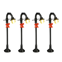 Luville Kersthuisje Efteling | Lantaarn op batterijen | Warm wit | 9.5 cm | 4 stuks LLU10153