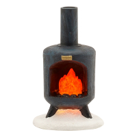 Luville Kersthuisje Efteling | Openhaard op batterijen | 10 lumen | Multicolor| 7 cm LLU10017