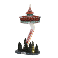 Luville Kersthuisje Efteling | Pagode op batterijen | 20 lumen | Warm wit 29.5 cm LLU10058