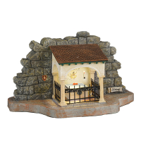 Luville Kersthuisje Efteling | Rode schoentjes op batterijen | Warm wit | 12.5 cm LLU10194