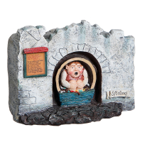 Luville Kersthuisje Efteling | Wagen Gijs op batterijen | 8.5 cm LLU10119