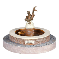Luville Kersthuisje Efteling | Wensbron op batterijen | Warm wit | 11 cm LLU10120