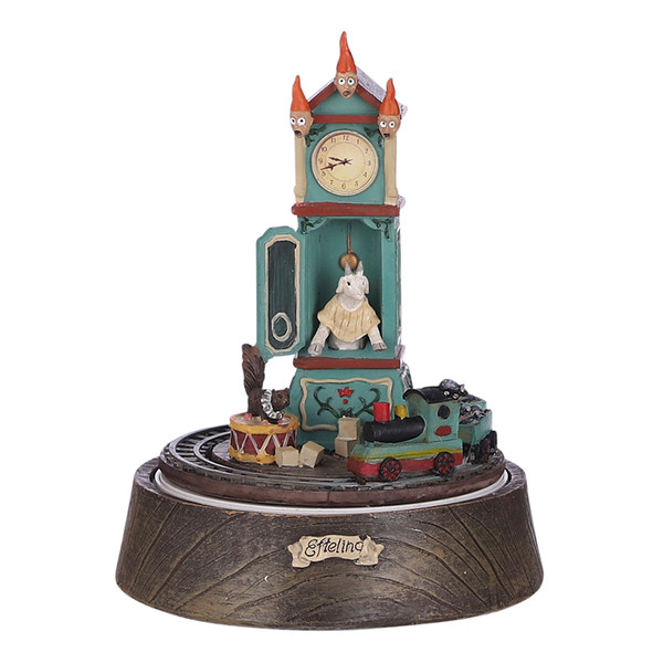 Luville Kersthuisje Efteling | Zeven geitjes werkt op batterijen | 18 cm LLU10009 - 1