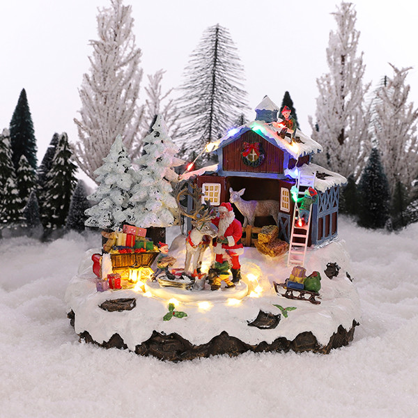 Luville Kerstman met rendier | Inclusief adapter | 23,5 x 21 x 20 cm LLU10053 - 2