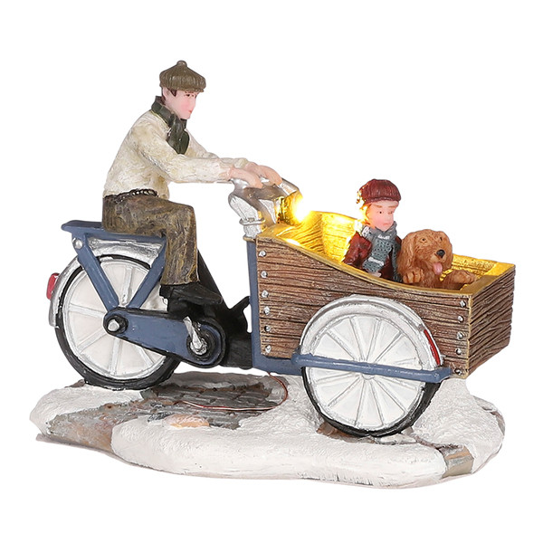 Luville Molendam | Gezin met bakfiets | 2x AA | 10 x 6 x 7,5 cm LLU10073 - 1