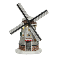 Luville Molendam Nederlandse windmolen | 3x AA | 15,5 x 13 x 22,5 cm LLU10026