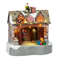 Luville Sinterklaas | Het Pieten Huis | 20,5 x 12,5 x 22,5 cm | Warm wit LLU10199