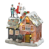 Luville Sinterklaas Sint en piet op het dak | 3x AA | 17,5 x 13 x 19 cm