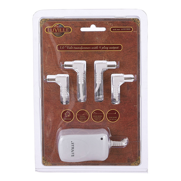 Luville wissel adapter met 4 aansluitingen | 3V LLU10295 Luville wissel adapter met 4 aansluitingen | 3V LLU10295 - 1
