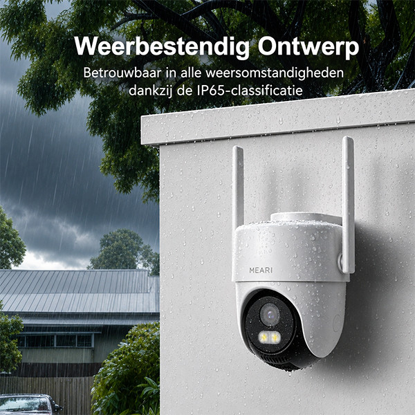 Meari Beveiligingscamera S2 Plus | 4MP | Pan-Tilt | IP65 | WiFi | Wit LME00002 - 5