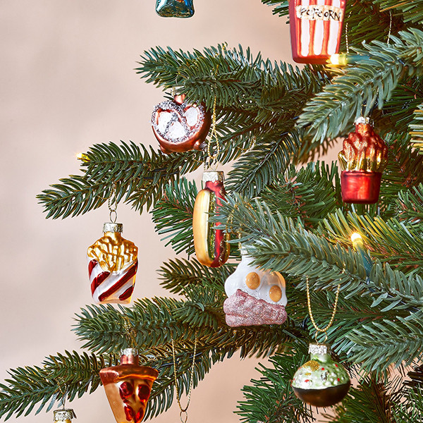 Mica Decorations Decoratie Ornament Fastfood | Set van 12 | 22,5 x 16,5 x 3,5 cm | Goud LBB00274 - 2