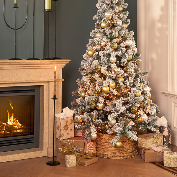 Kerstboomrok | 26 x Ø 58 cm | Opvouwbaar | Bruin LBB00294 - 3