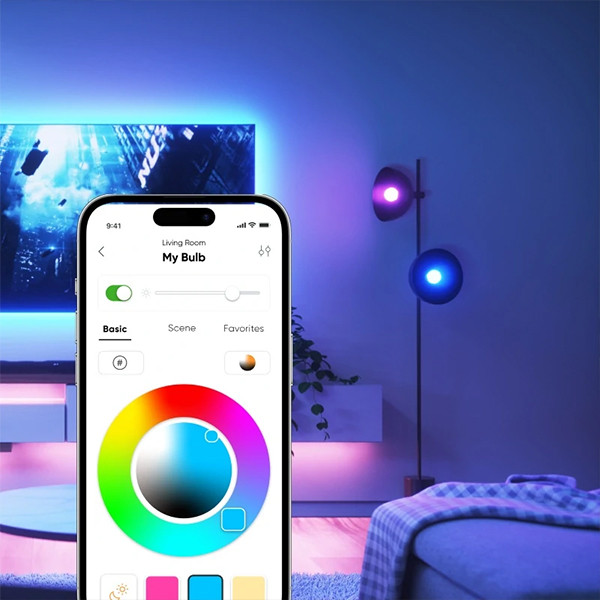 Nanoleaf Matter Smart lamp E27 | Peer A19 | RGB + 2700-6500K | 1100 lumen | 9W | 2 stuks  LNA00077 - 4