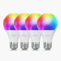 Nanoleaf Matter Smart lamp E27 | Peer A19 | RGB + 2700-6500K | 1100 lumen | 9W | 4 stuks  LNA00078