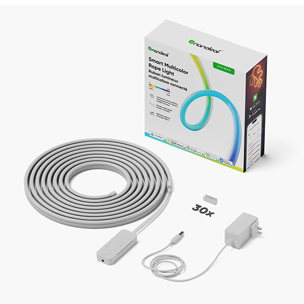 Nanoleaf Smart Multicolour Rope Light Strip | 5 meter | RGB + 2700-6500K  LNA00094 - 5