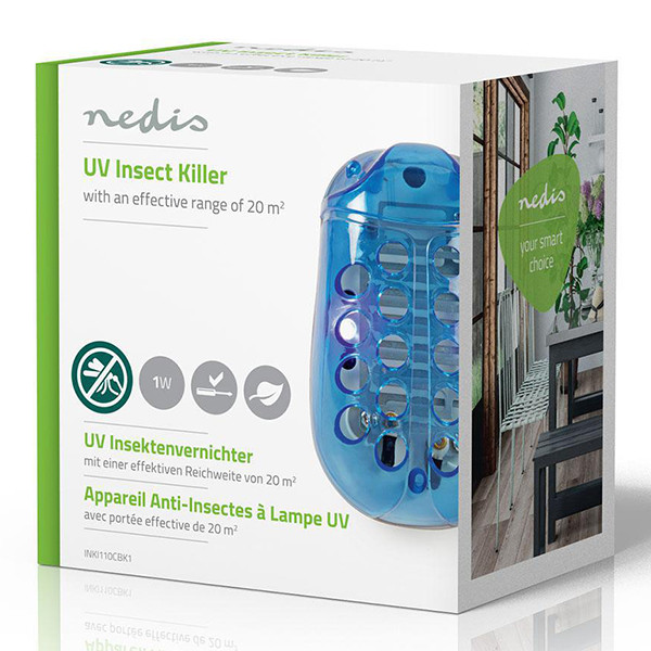 Elektrische Muggenlamp | Stekker | 1 W | 20 m² | Blauw / Wit LNE00254 - 2