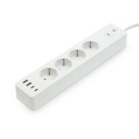 Nedis Nedif SmartLife Slimme stekkerdoos met energiemeter | Max. 3680W | Wit  LNE00194