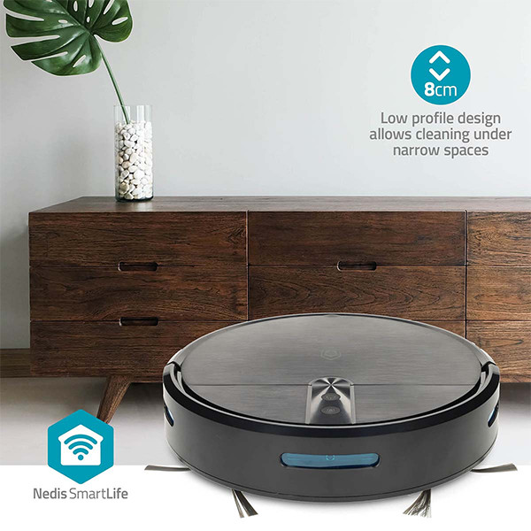 Nedis Robotstofzuiger | Willekeurige Navigatie | Zwart | WiFi (Tuya) LNE00238 - 7
