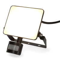 Nedis Slimme breedstraler met sensor | Vierkant | IP44 | WiFi (Tuya) | Zwart | 20W