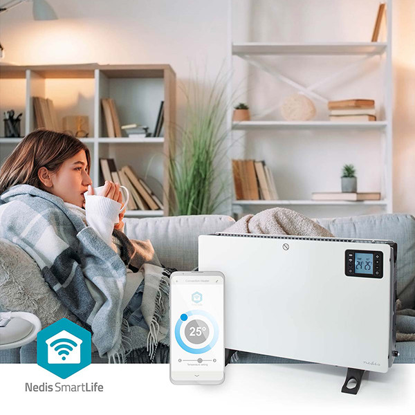Nedis Slimme convectorkachel | Instelbare thermostaat | WiFi (Tuya) | Wit | 2000W LNE00206 - 6