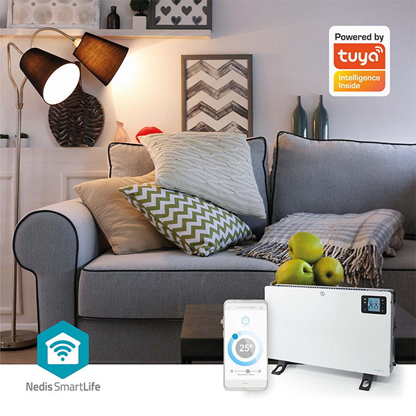 Nedis Slimme convectorkachel | Instelbare thermostaat | WiFi (Tuya) | Wit | 2000W LNE00206 - 8