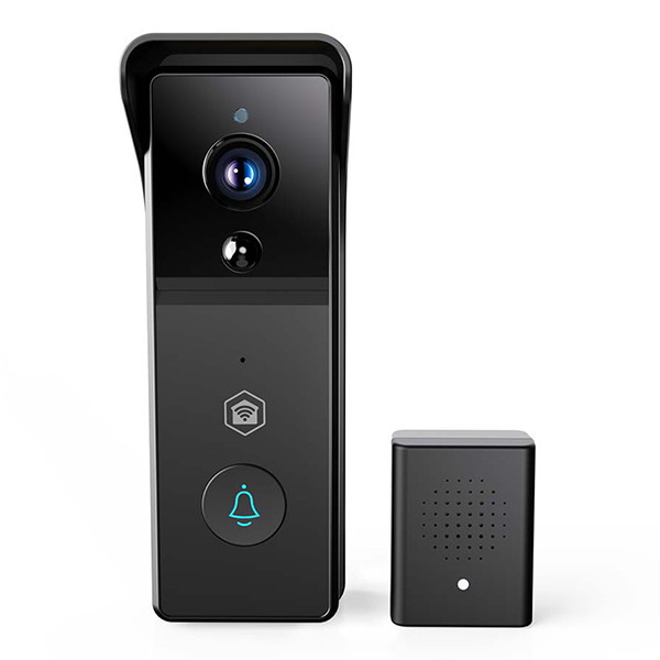 Nedis Slimme deurbel | Batterijvoeding | 1296p | Zwart | IP44 | WiFi (Tuya) LNE00213 - 1