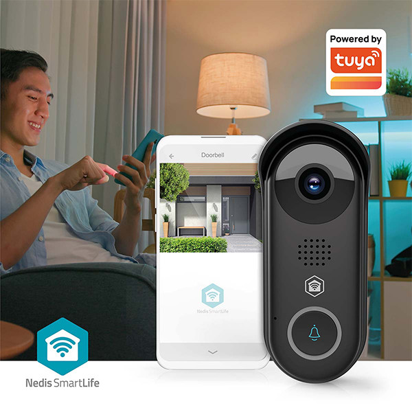 Nedis Slimme deurbel | Transformator | 1080p | Zwart | IP54 | WiFi (Tuya) | 1.5W LNE00212 - 5