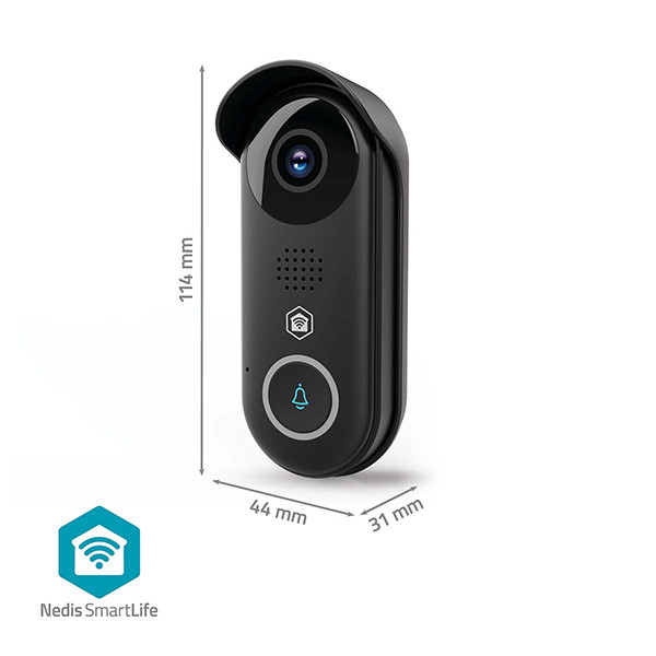 Nedis Slimme deurbel | Transformator | 1080p | Zwart | IP54 | WiFi (Tuya) | 1.5W LNE00212 - 8