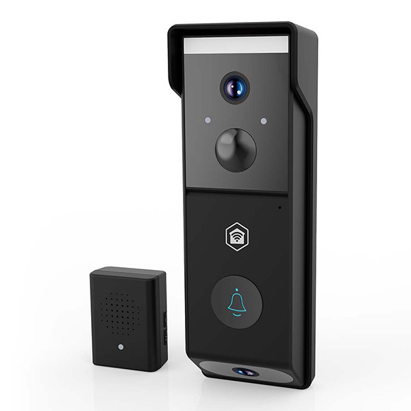 Nedis Slimme deurbel inclusief gong | Batterijvoeding | 1080p | Zwart | IP54 | WiFi (Tuya) LNE00214 - 2