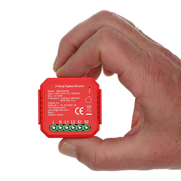 Nedis Slimme inbouwmodule | Dubbele Triac Dimmer | Zigbee | 2x100W LNE00248 - 2