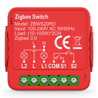 Nedis Slimme inbouwmodule | Dubbele schakelaar | | Zigbee | 2x100W LNE00249
