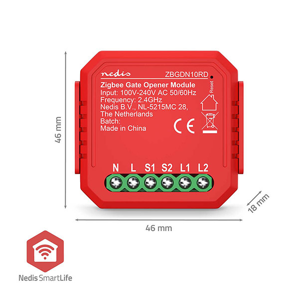 Nedis Slimme inbouwmodule | Garagedeur Opener | Zigbee | 2.5W LNE00241 - 8