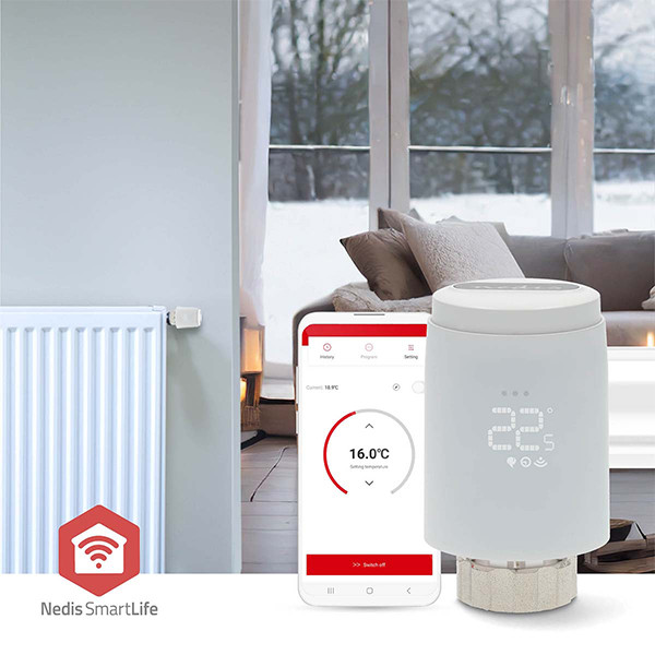 Nedis Slimme radiatorbediening | Batterijvoeding | Zigbee | Wit LNE00242 - 5