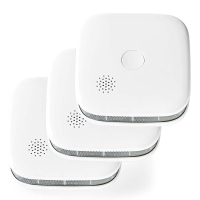 Nedis Slimme rookmelder | Batterijvoeding | WiFi (Tuya) | Wit | 3 stuks LNE00223