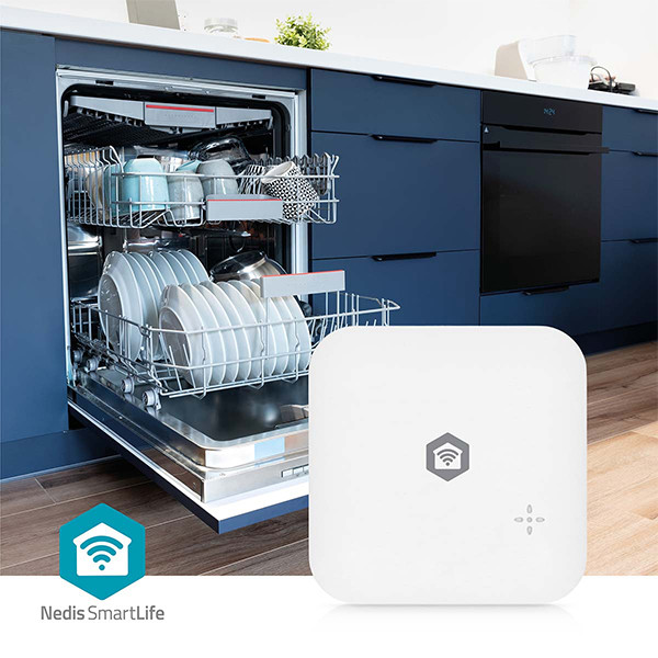 Nedis Slimme water detector | Wi-Fi | Batterijvoeding | Verlenging inbegrepen | 80 dB | Wit LNE00224 - 6