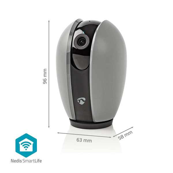 Nedis SmartLife Camera voor binnen | Wi-Fi | Full HD 1080p | Kiep en kantel | Donkergrijs  LNE00161 - 3