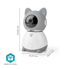 Nedis SmartLife Camera voor binnen | Wi-Fi | Full HD 1080p | Kiep en kantel | Grijs/Wit  LNE00163 - 4