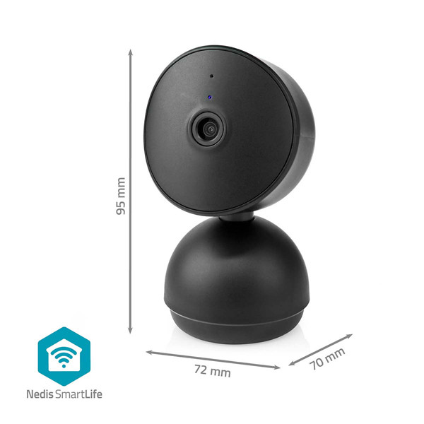 Nedis SmartLife Camera voor binnen | Wi-Fi | Full HD 1080p | Kiep en kantel | Zwart  LNE00162 - 4