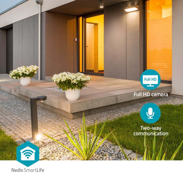 Nedis SmartLife Camera voor buiten | Wi-Fi | Full HD 1296p | IP65 | Wit  LNE00199 - 6