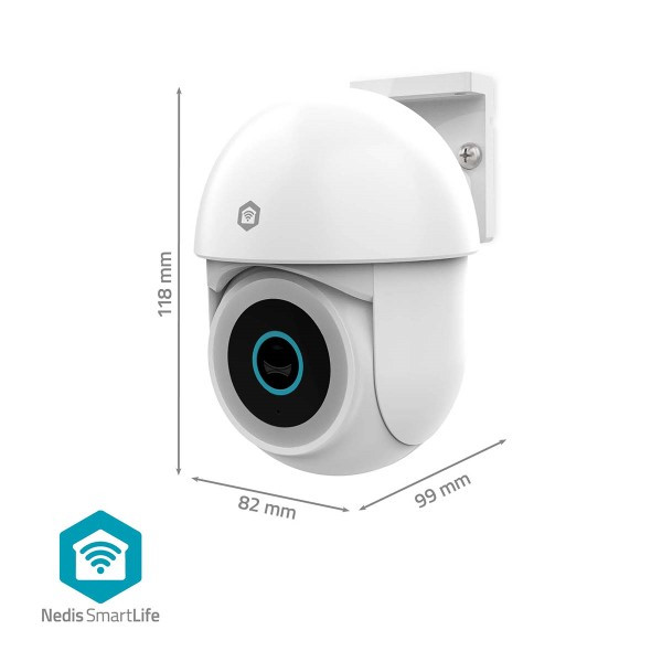 Nedis SmartLife Camera voor buiten | Wi-Fi | Full HD 1296p | IP65 | Wit  LNE00199 - 8