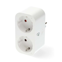 Nedis SmartLife Duo Smart Plug met energiemeter | Max. 3680W | Wit (NL)  LNE00197