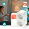 Nedis SmartLife Duo Smart Plug met energiemeter | Max. 3680W | Wit (NL)  LNE00197 - 6