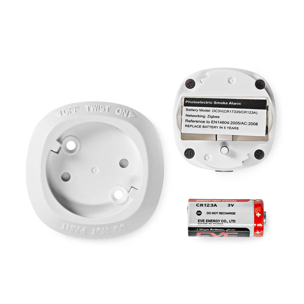 Nedis SmartLife Rookmelder | Zigbee 3.0 | Batterij Gevoed | 85 dB | Wit  LNE00167 - 5